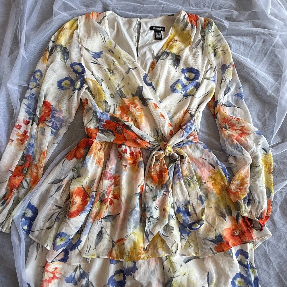 Express Floral Wrap Romper – Size M (Conscious Edit)